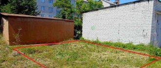 Land surveying of a site under a garage in Moscow and the Moscow region