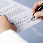Signing an employment contract